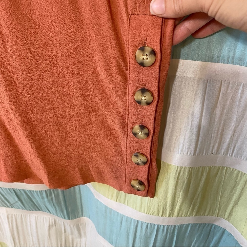 NWT Madewell V-Neck Side Button Easy Shift Dress Sz 2X - Picture 5 of 9